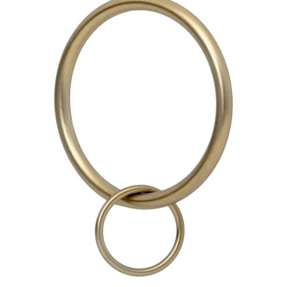 2” Drapery Eyelet Curtain Rings Ring Loop for Hook Pins Warm Gold